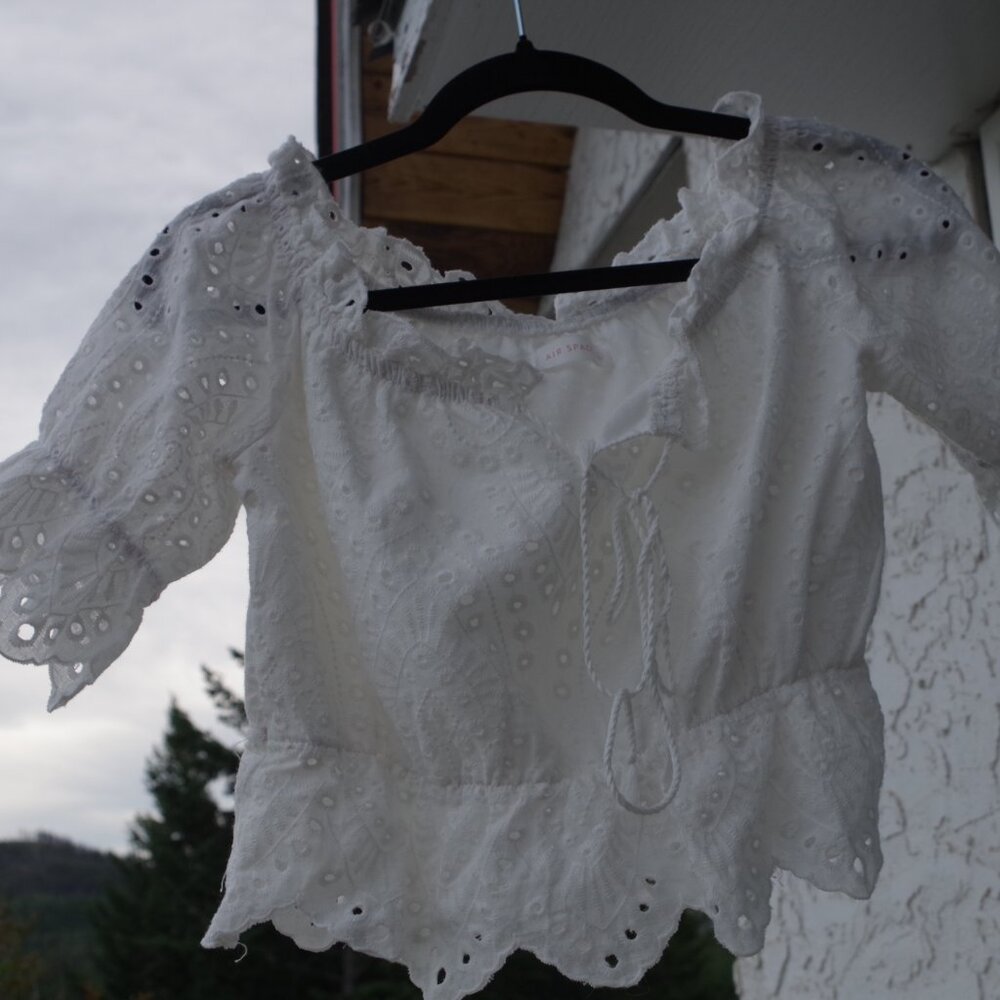 Darling Little Crop Blouse By Air Space